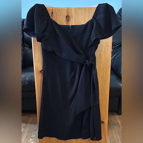DKNY Black Wrap Dress - Picture 5 of 11